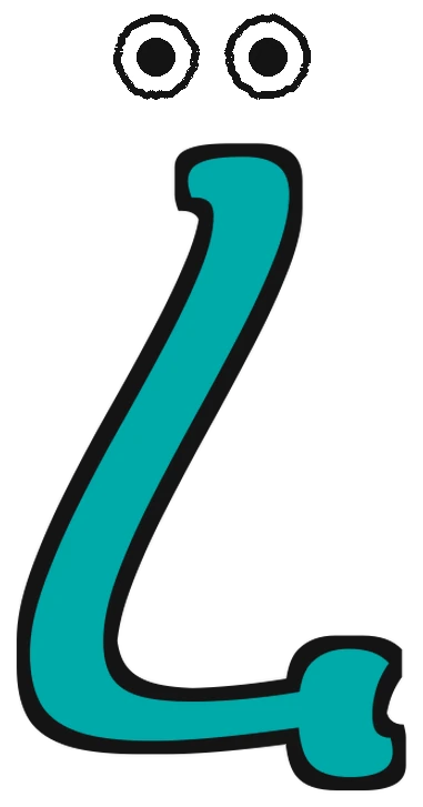 The letter ረ with a happy face