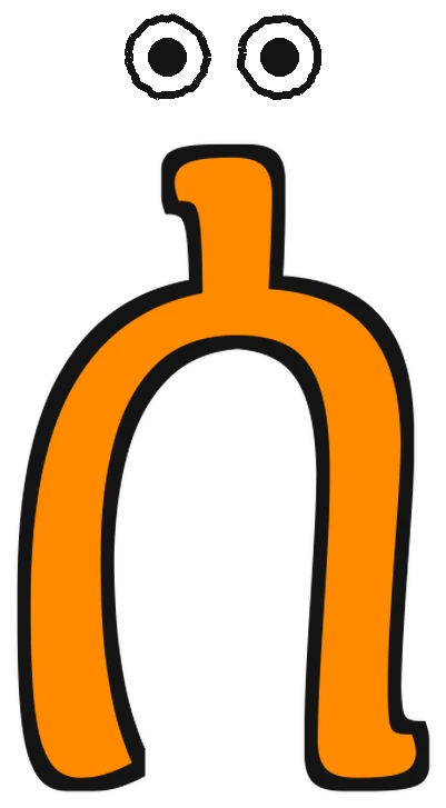 The letter ሰ with a happy face