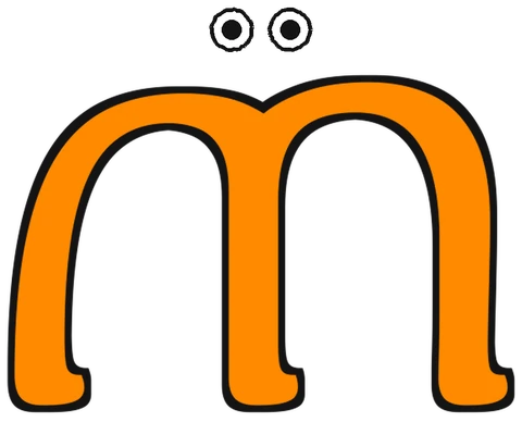 The letter ጠ with a happy face